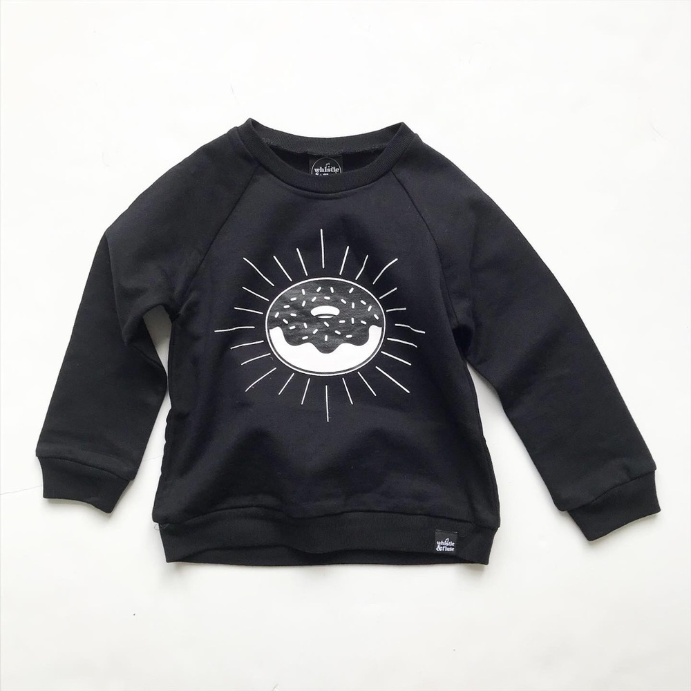 Whistle & Flute NWT donut sweatshirt 1-2Y